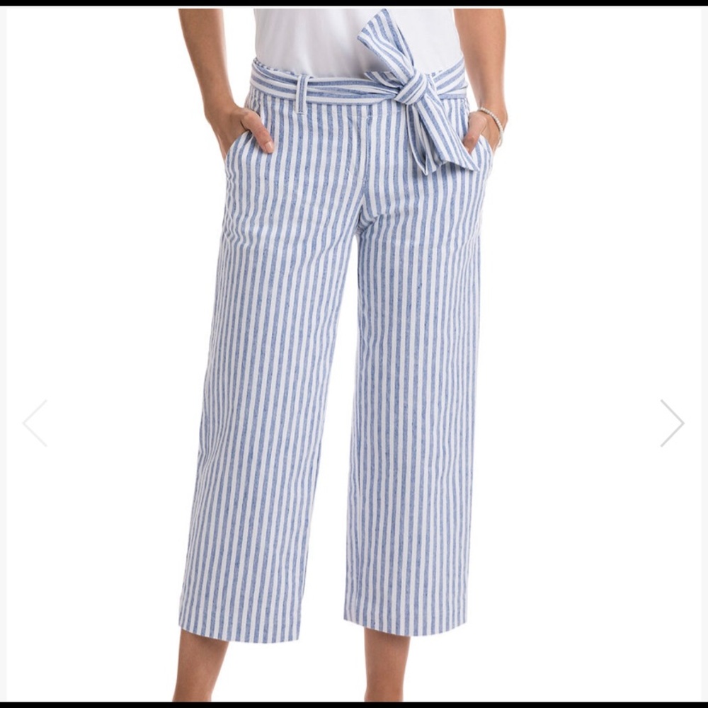 Vineyard Vines Linen Stripe Catamaran Pant NWT